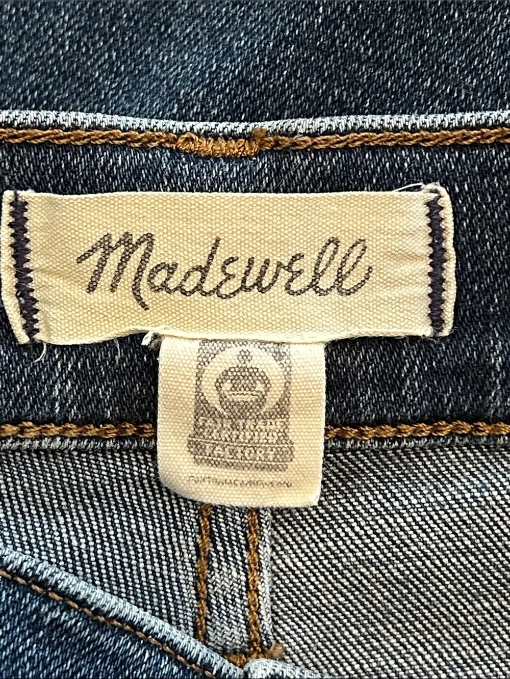 Madewell The Perfect Vintage Jean High Rise Larkspur Stretch Denim Size 28